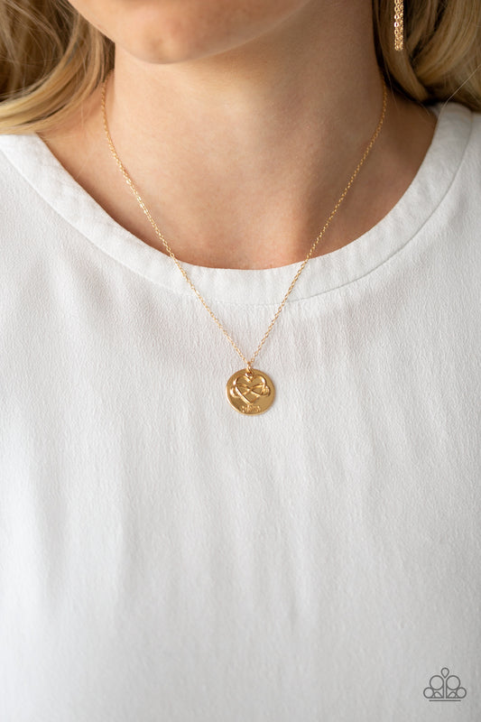 Home Is Where Mom Is - Gold Necklace