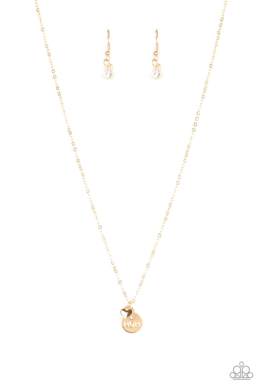 Worlds Best Mom - Gold necklace