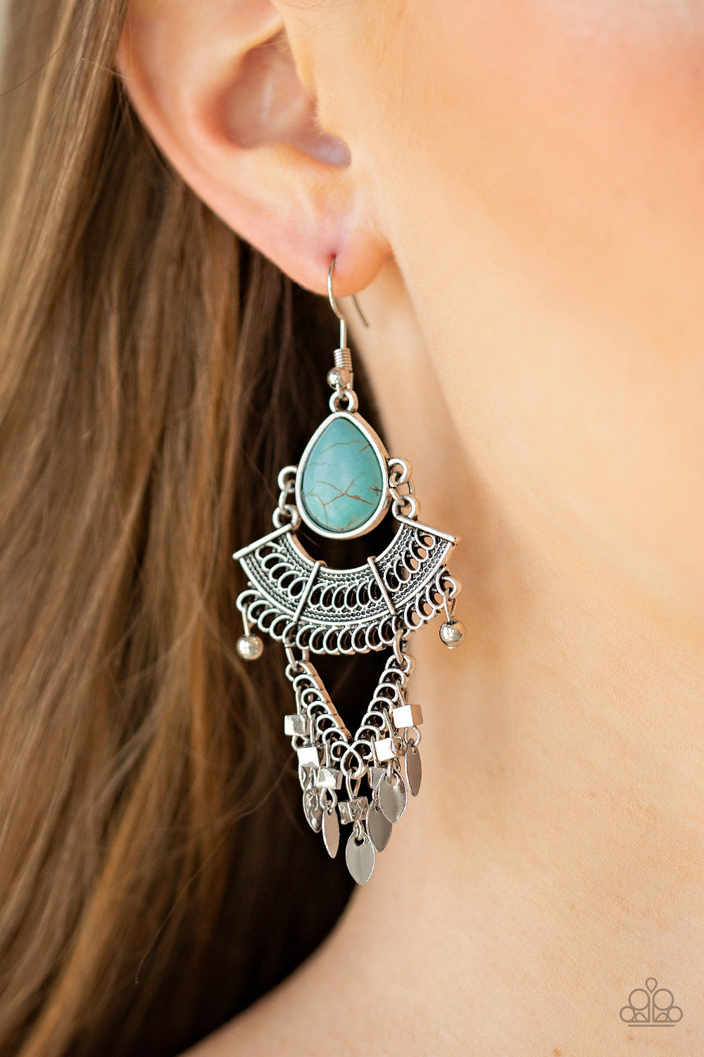 Vintage Vagabond - Blue/Turquoise earrings (Life of the Party - February 2020)