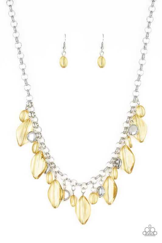 Malibu Ice - Yellow necklace