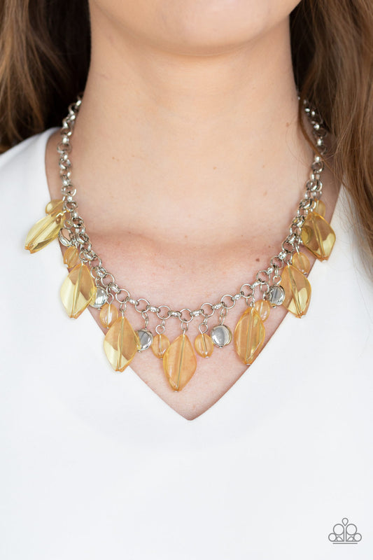 Malibu Ice - Yellow necklace