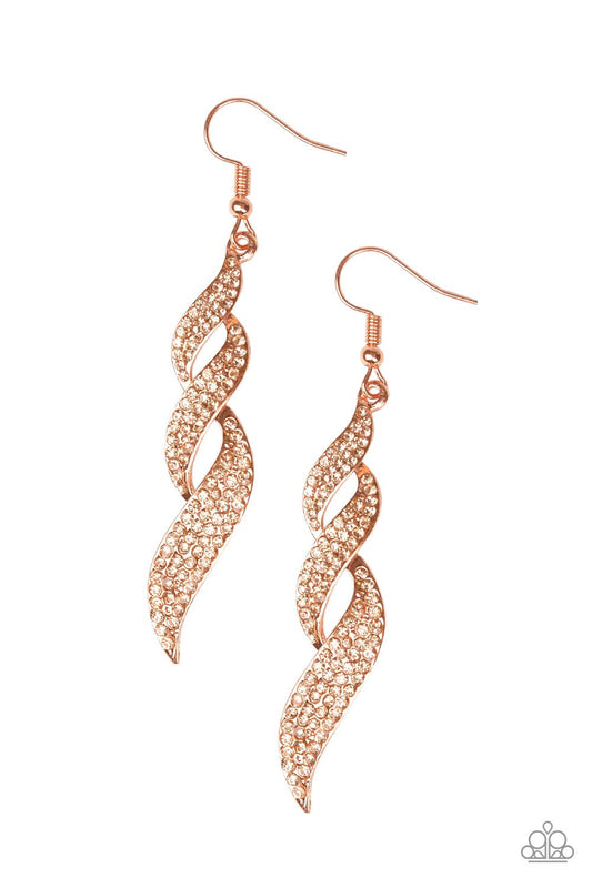 ON FIRE - COPPER EARRINGS