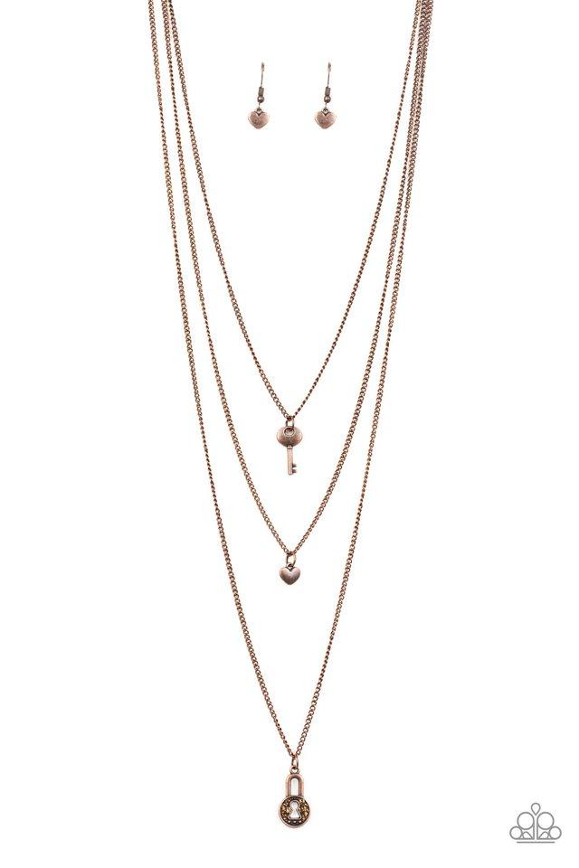 Secret Heart - Copper Necklace