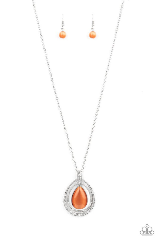GLOW and Tell - Orange necklace