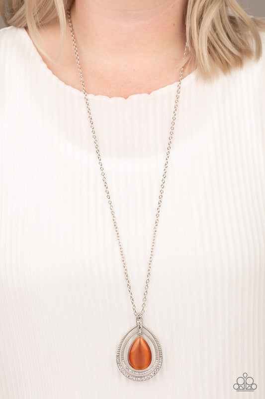 GLOW and Tell - Orange necklace