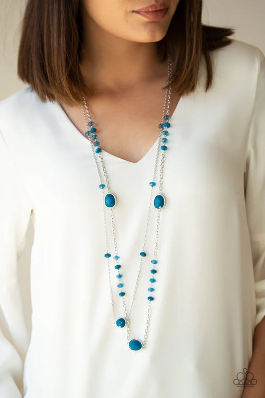 Dazzle The Crowd - Blue necklace