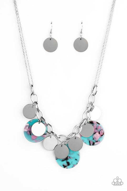 CONFETTI CONFECTION - Blue NECKLACE