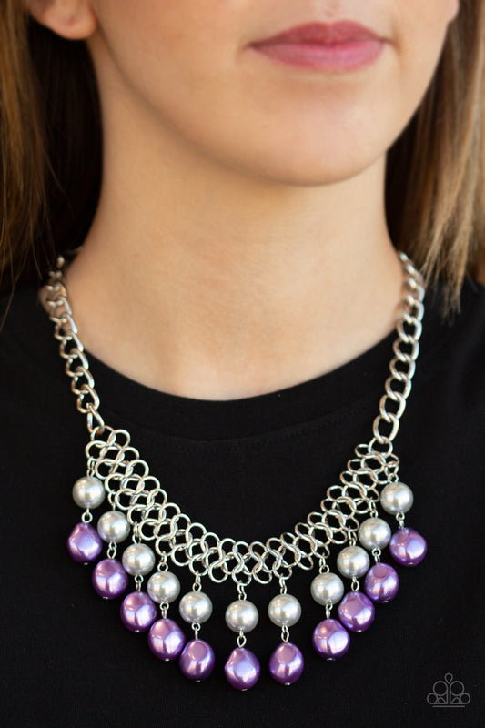5th Avenue Fleek - Purple/Multi necklace