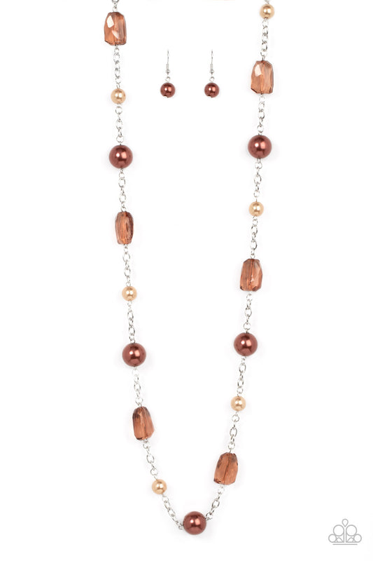 A-List Appeal - Brown necklace