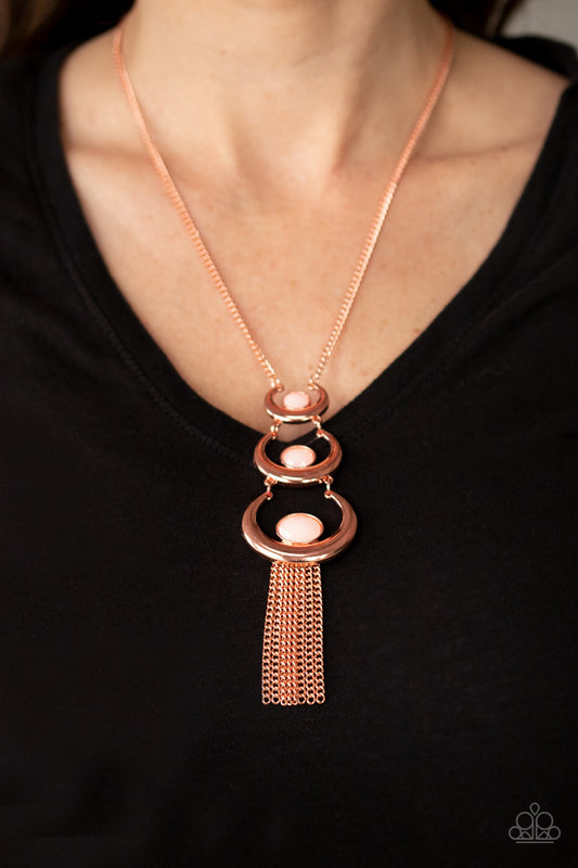 As MOON As I Can - Shiny Copper necklace