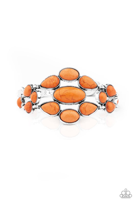 Blooming Prairies - Orange bracelet