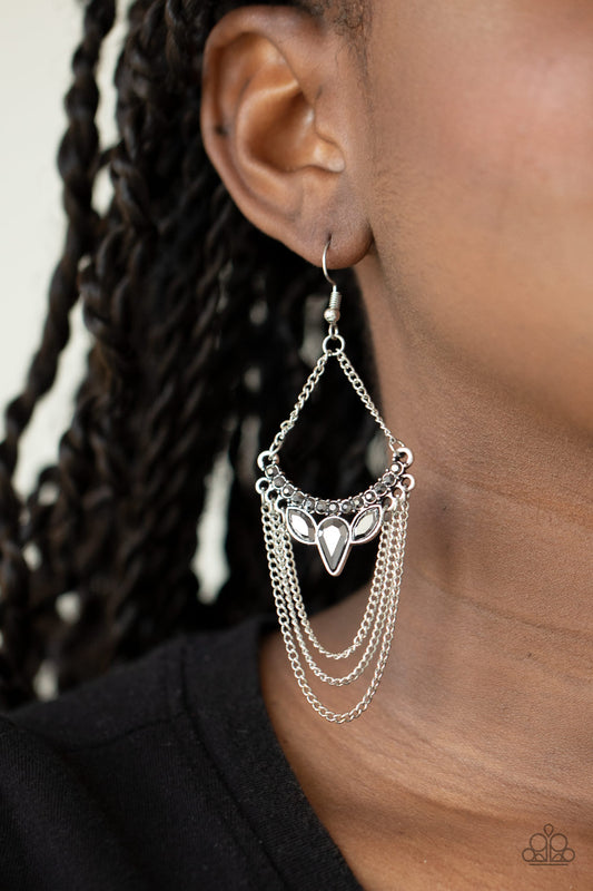 Burst Into TIERS - Silver earrings