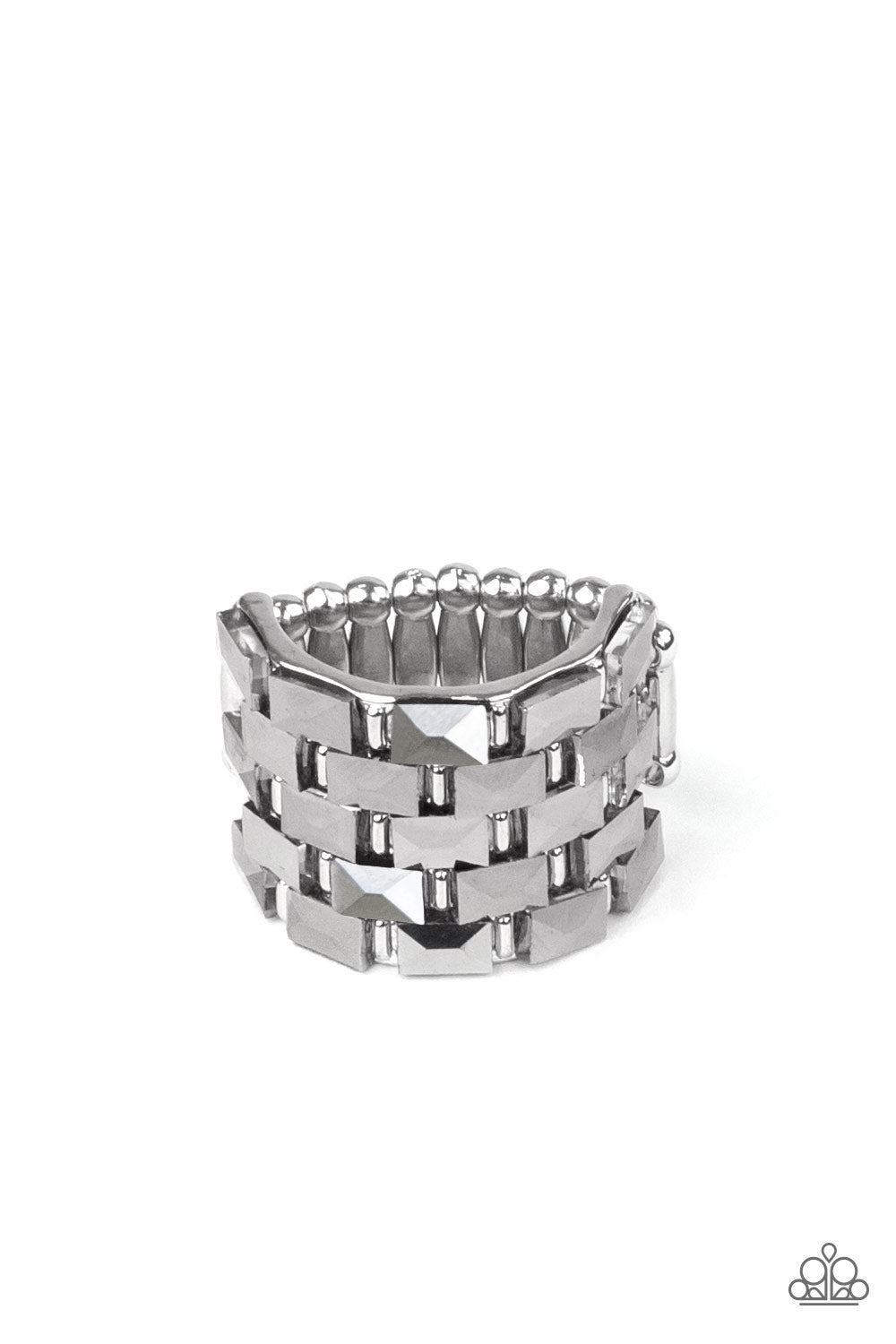 Checkered Couture - Silver ring (2021 FALL "PREVIEW")