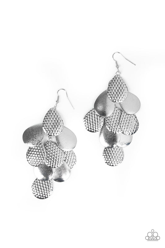 Chime Time - Silver earrings