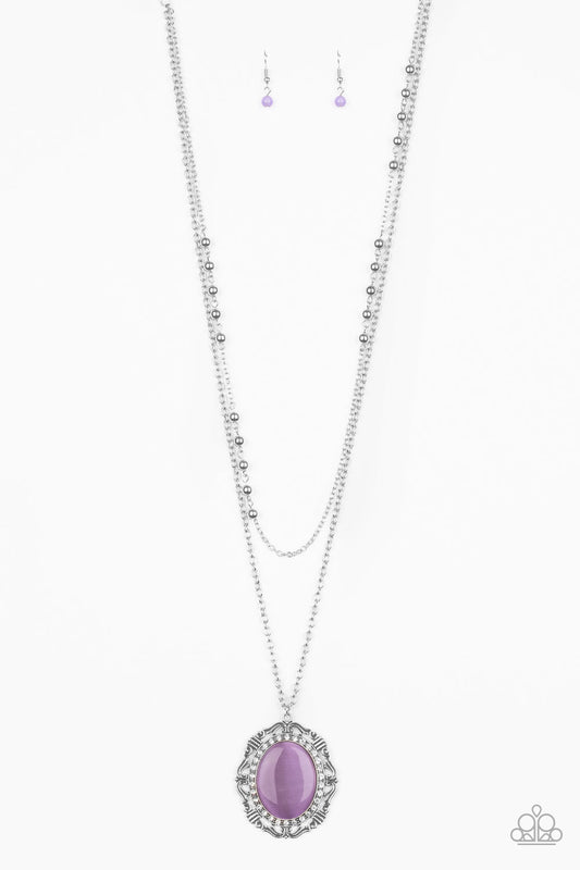 Endlessly Enchanted - Purple moonstone necklace