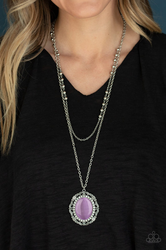 Endlessly Enchanted - Purple moonstone necklace