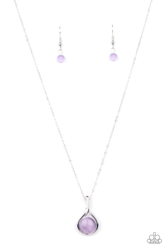 Fairy Lights - Purple moonstone necklace