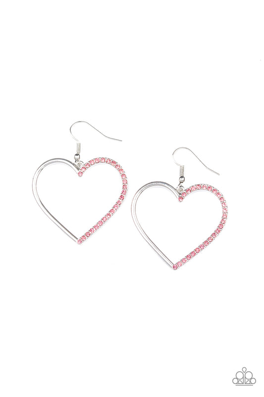 First Date Dazzle - Pink earrings