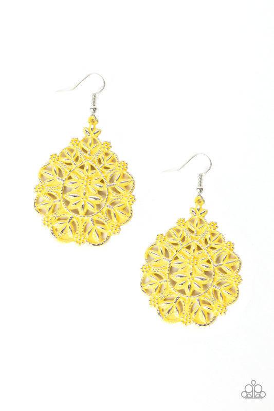 Floral Affair - Yellow earrings