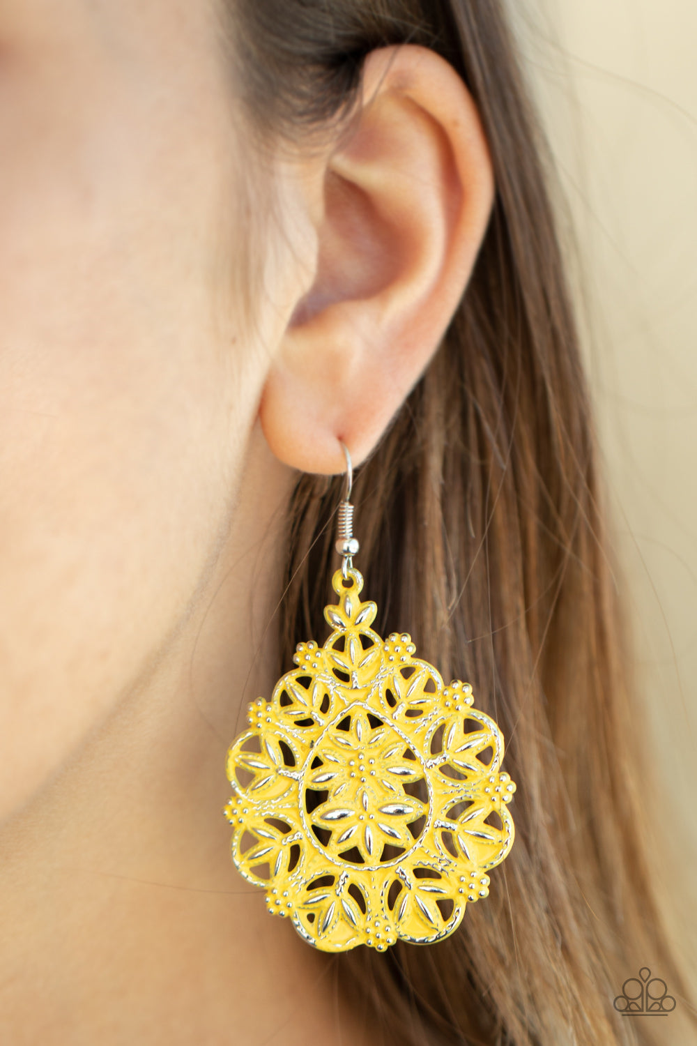 Floral Affair - Yellow earrings
