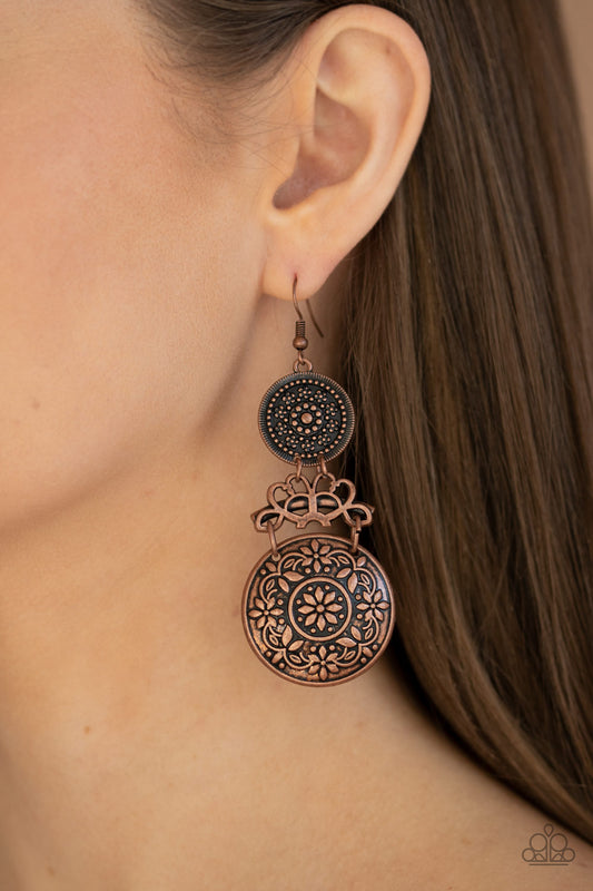 Garden Adventure - Copper earring