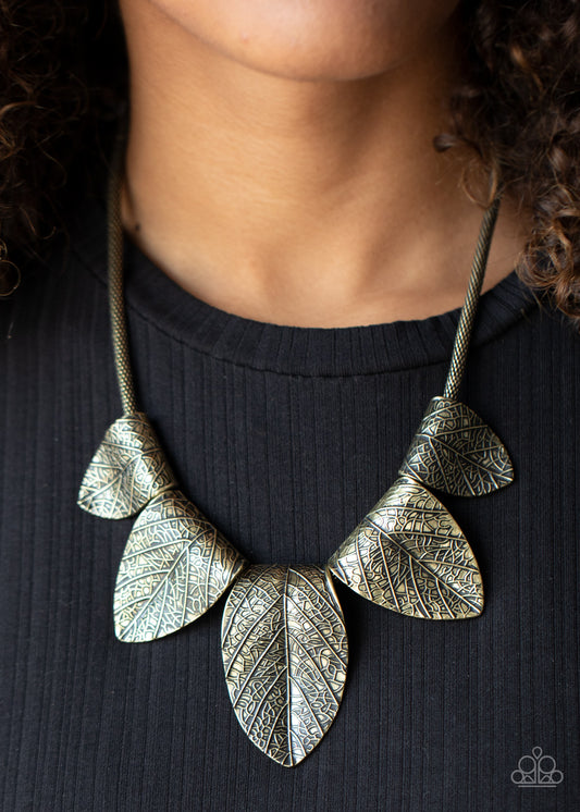 Garden Gatherer - Brass necklace