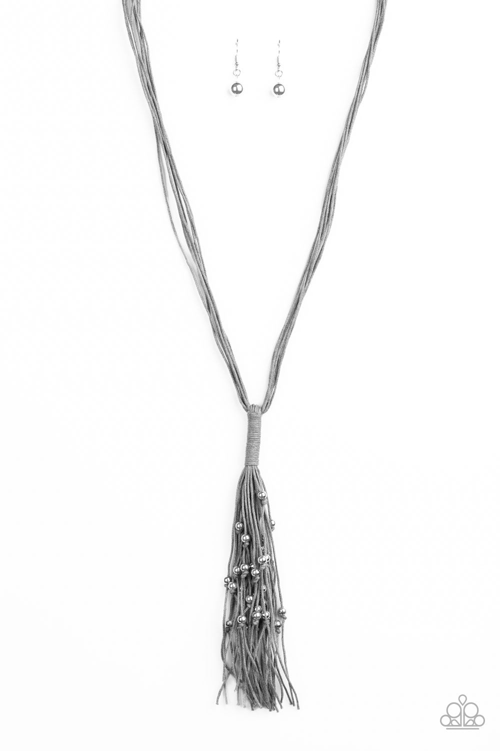 Hand-Knotted Knockout - Silver necklace