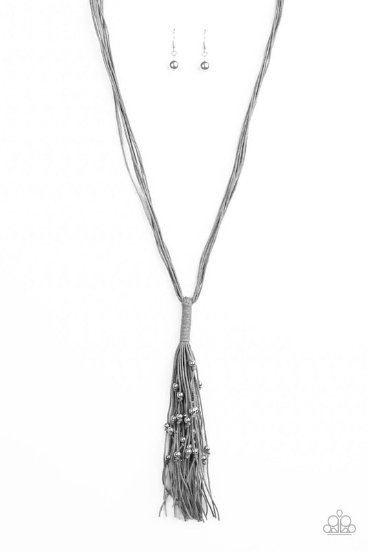 Hand-Knotted Knockout - Silver necklace