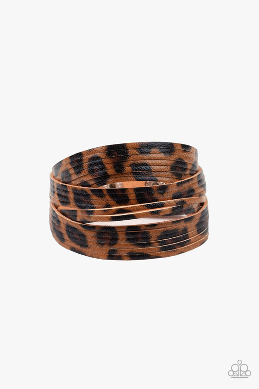 Hey GRRirl - Brown wrap bracelet