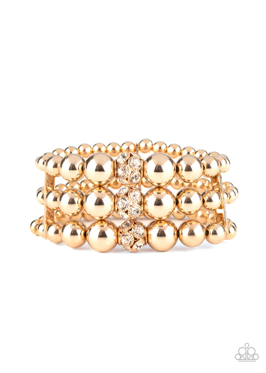 Icing On The Top - Gold bracelet