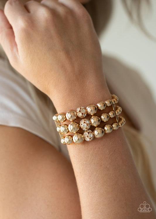 Icing On The Top - Gold bracelet
