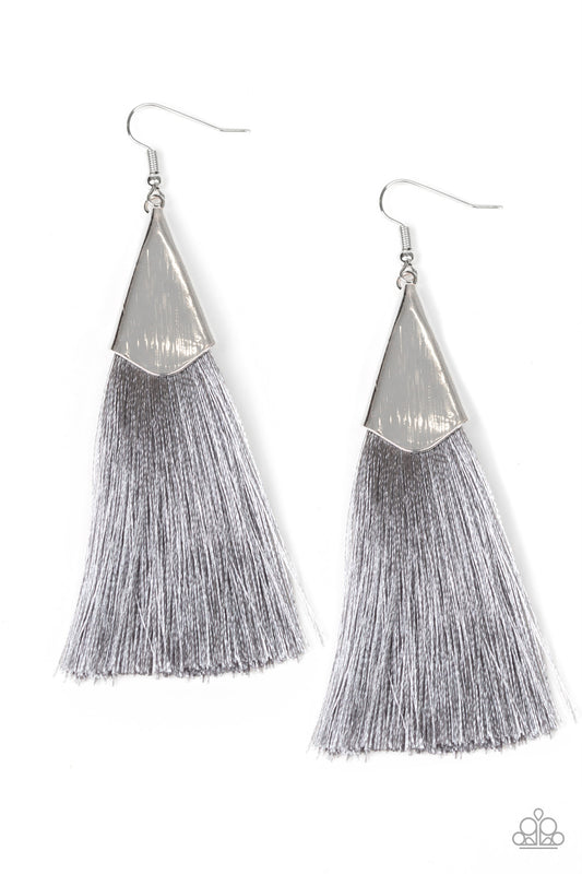 In Full PLUME - Silver earrings