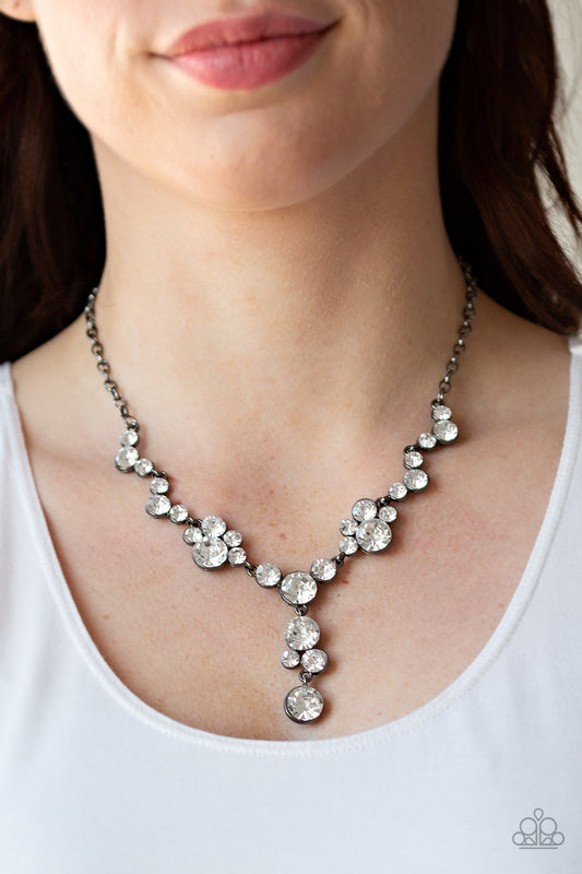 Inner Light - Black/Gunmetal necklace