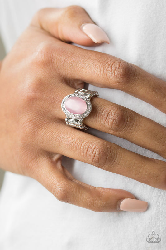 Laguna Luxury - Pink moonstone ring
