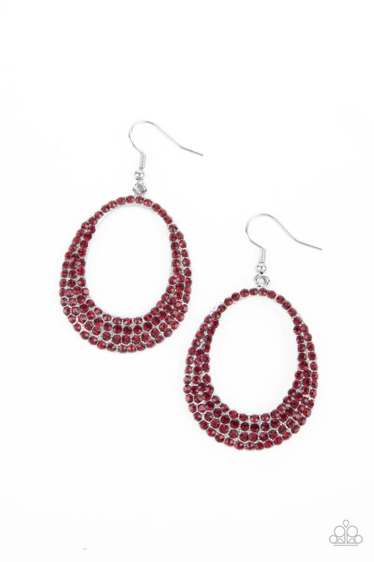 Life GLOWS On - Red earrings