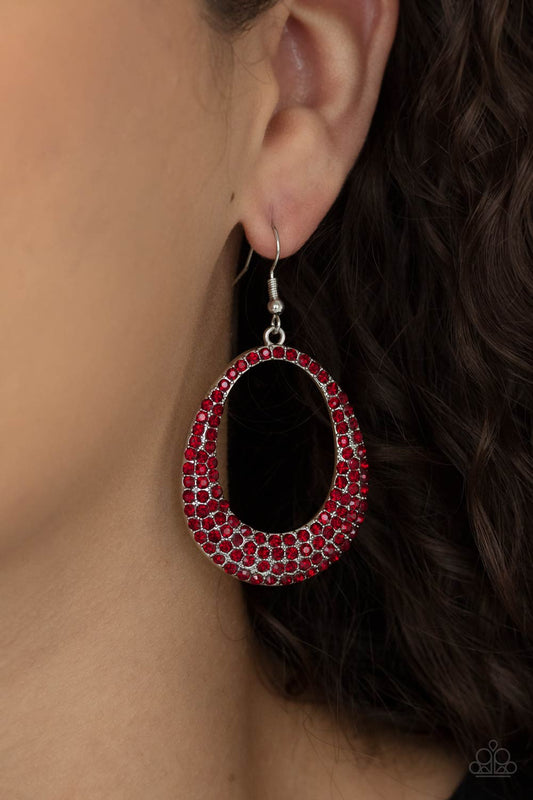 Life GLOWS On - Red earrings