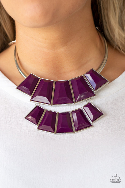 Lions, TIGRESS, and Bears - Purple necklace