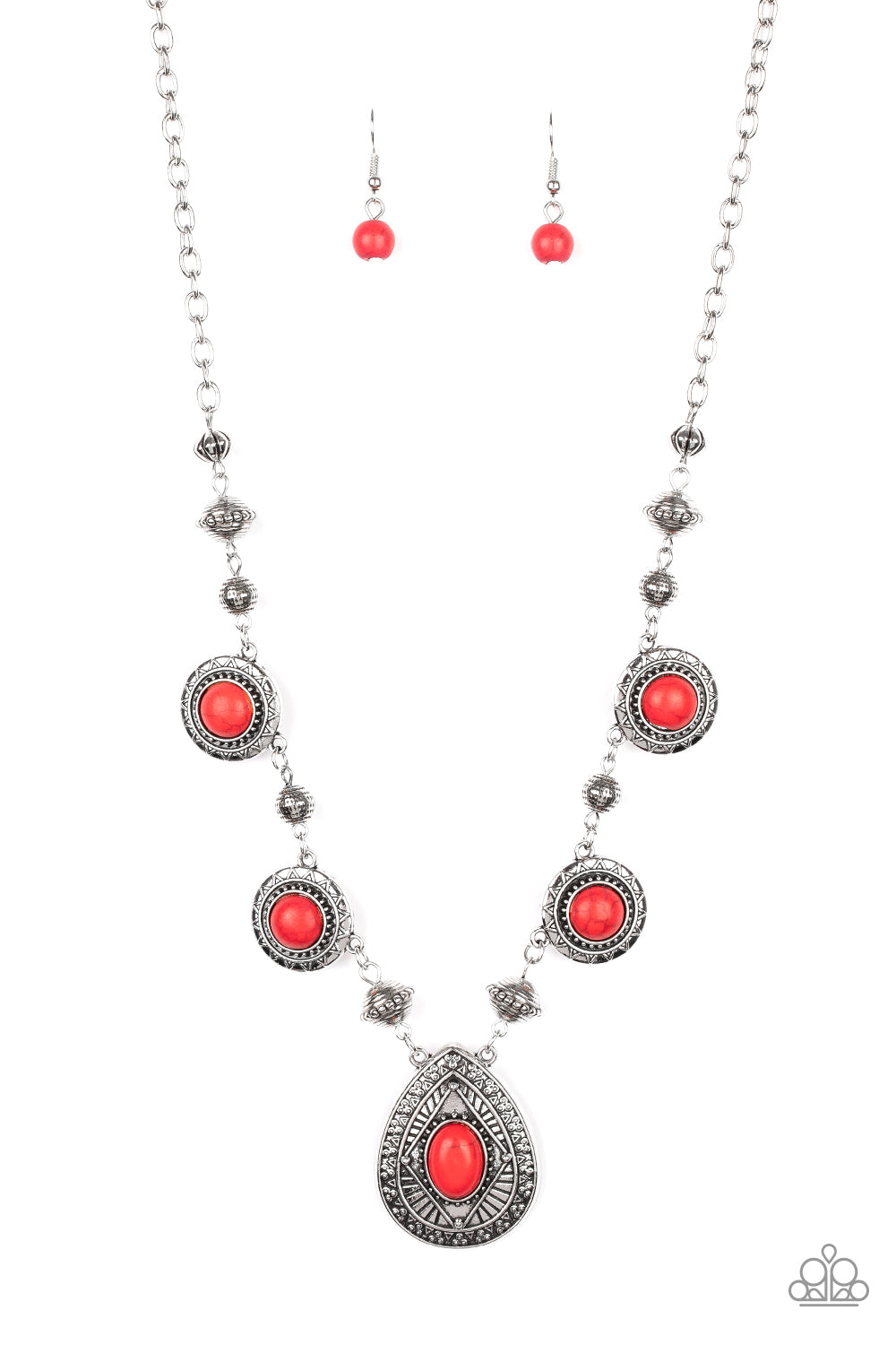 Mayan Magic - Red necklace
