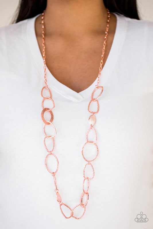 Metro Nouveau - Shiny Copper necklace