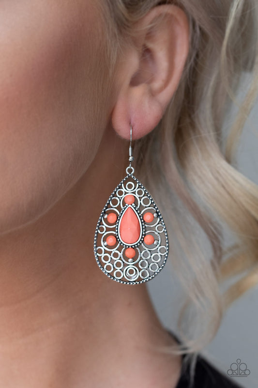 Modern Garden - Orange earrings