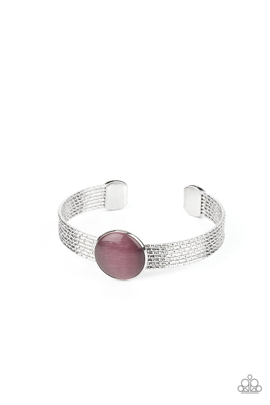 Mystical Magic - Purple moonstone cuff bracelet