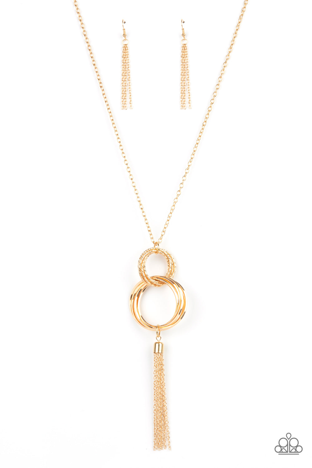 Orbiting Splendor - Gold necklace