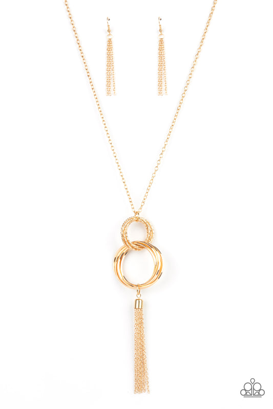 Orbiting Splendor - Gold necklace