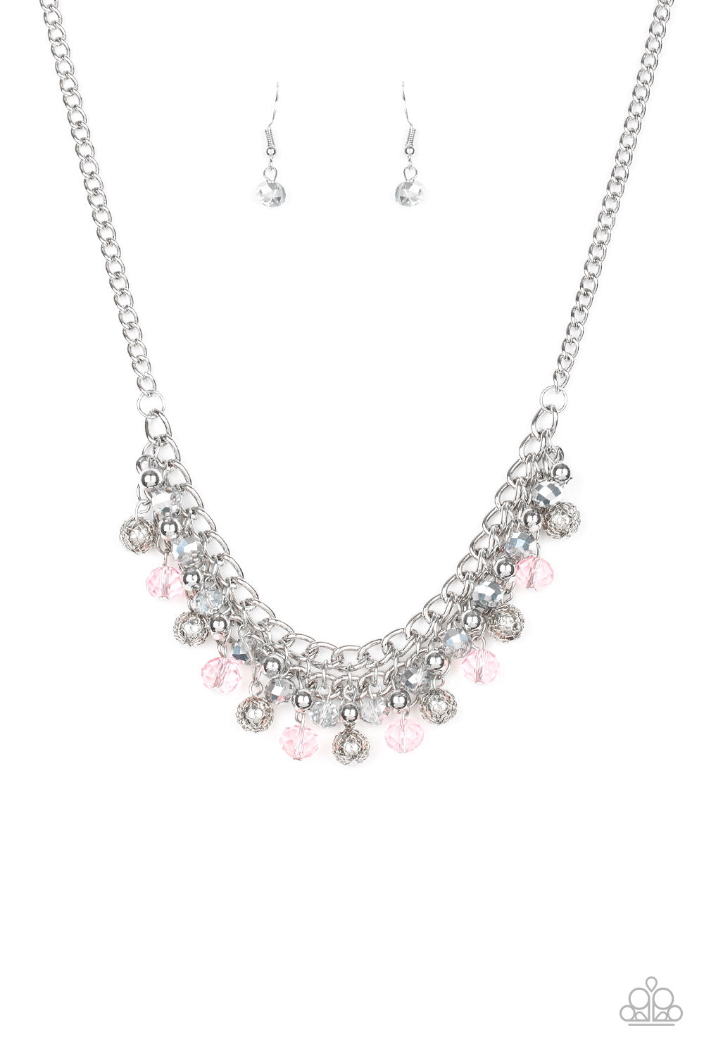 Party Spree - Pink necklace w/ matching bracelet