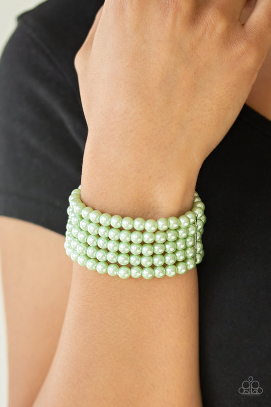 Pearl Bliss - Green bracelet