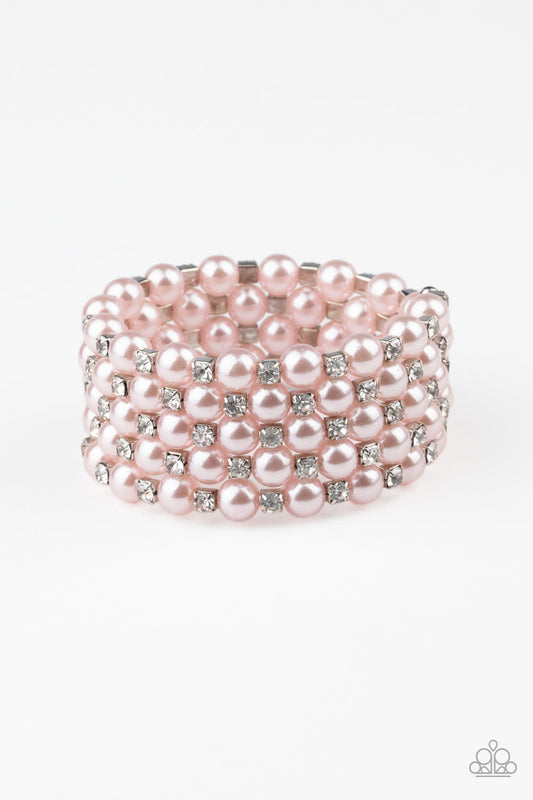 Rich Royal - Pink pearl bracelet