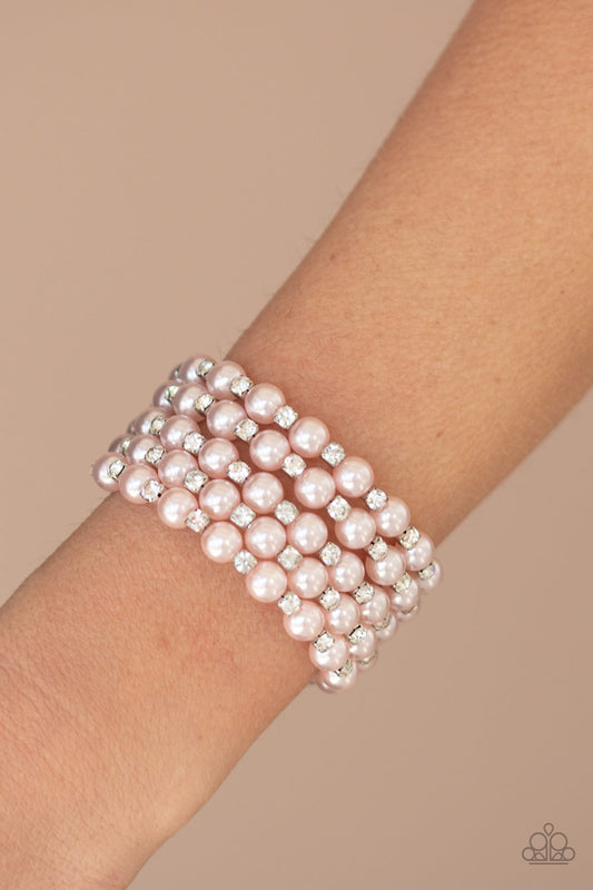 Rich Royal - Pink pearl bracelet