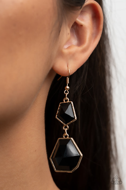 Rio Relic - Black/Gold earrings