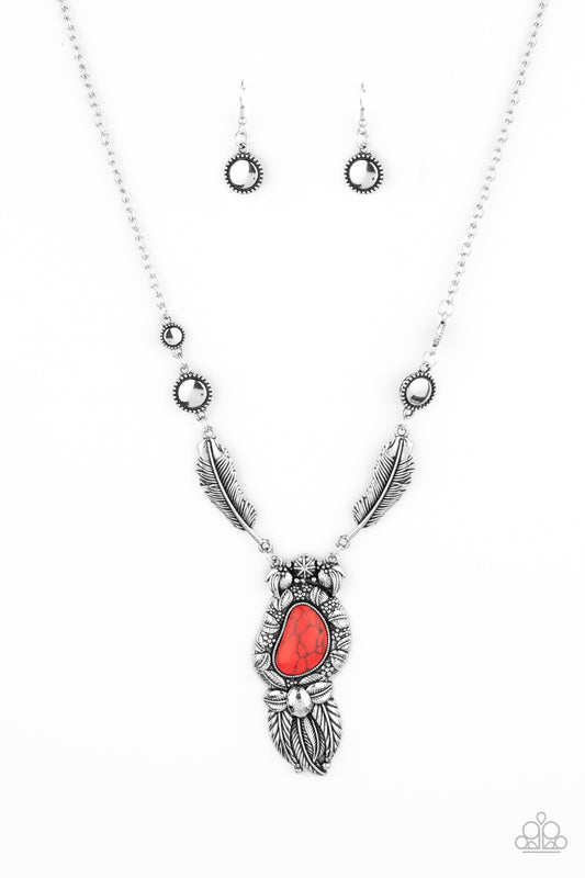 Ruler of The Roost - Red necklace