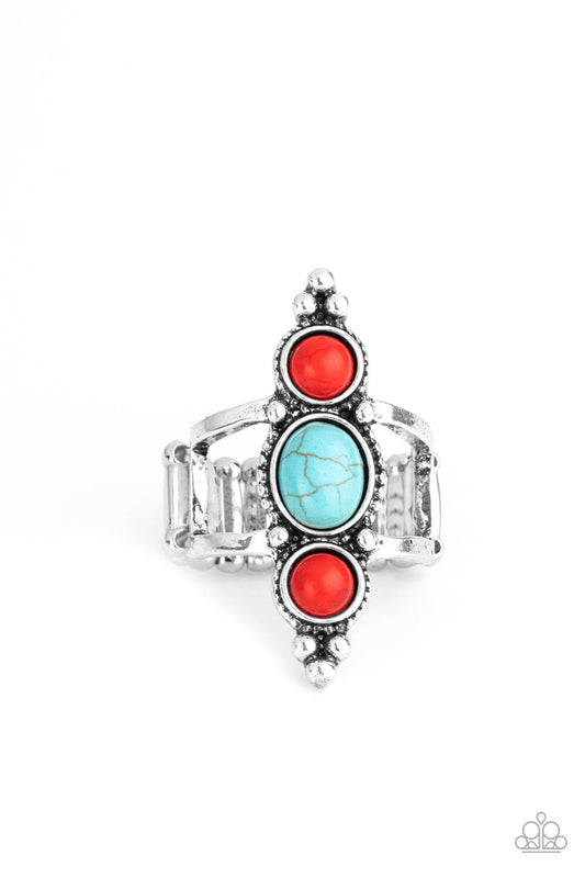Sahara Sage - Red multi ring